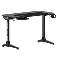 Mesa Gamer MDF RGB Rise Suporte Porta Copos Preta