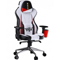 Cadeira Gamer Cooler Master Reclinavel Apoio Braços Cabeça Branca