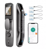 Fechadura Digital Biometrica Wifi com Olho de Gato