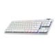 Teclado Sem Fio Gamer Mecanico Logitech RGB Preto Layout US Preto