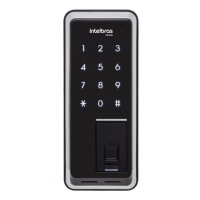 Fechadura Digital Eletronica Intelbras com Biometria e Teclado Touch Preta