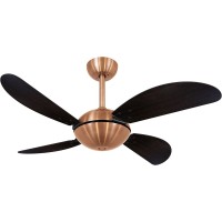 Ventilador de Teto 4 Pas Volare Cobre 127v Pas Preta