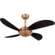 Ventilador de Teto 4 Pas Volare Cobre 127v Pas Preta