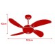 Ventilador de Teto 4 Pas Volare Cobre 127v Pas Preta