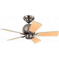 Ventilador de Teto 92cm Hunter 5 Pas A&ccedil;o Escovado 127v