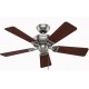Ventilador de Teto 106cm 3 Velocidades Hunter Fan 162W com Lampadas