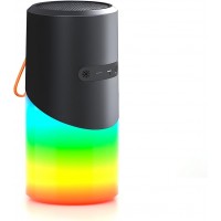 Caixa de Som Portatil 5W RGB Bluetooth SD Resistente Agua