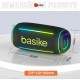 Caixa de Som Portatil 30W RGB Basike Bluetooth A prova dAgua
