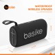 Caixa de Som Portatil 16W Basike Bluetooth Surround 3D A prova dAgua