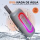 Caixa de Som Portatil 20W Basike RGB Bluetooth A prova dAgua