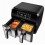 Friadeira Eletrica Air Fryer 8L Mondial Digital 2000W Cesto Duplo Preta Inox