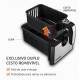 Friadeira Eletrica Air Fryer 8L Mondial Digital 2000W Cesto Duplo Preta Inox
