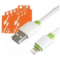 Kit 10 Cabos USB Refor&ccedil;ados Lehmox Lightning 1M