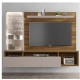 Painel Home Suspenso TV ate 70 Polegadas 3 Gavetas 2 Portas Vidro