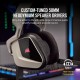 Fone de Ouvido Gamer Sem Fio Corsair 107 db RGB Branco