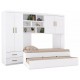 Guarda Roupa Modulado Infantil 2 Portas com 2 Cama Solteiro