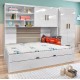 Guarda Roupa Modulado Infantil 2 Portas com 2 Cama Solteiro