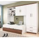 Guarda Roupa Modulado Infantil 2 Portas com 2 Cama Solteiro