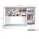 Guarda Roupa Modulado Infantil 2 Portas com 2 Cama Solteiro