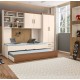 Guarda Roupa Modulado Infantil 2 Portas com 2 Cama Solteiro
