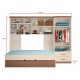 Guarda Roupa Modulado Infantil 2 Portas com 2 Cama Solteiro