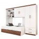 Guarda Roupa Modulado Infantil 2 Portas com 2 Cama Solteiro
