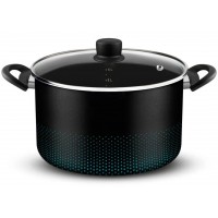 Ca&ccedil;arola Caldeirao 24cm Rochedo Antiaderente com Tampa Preta