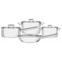 Jogo de Panelas Tramontina 4 Peças Inox com Fundo Triplo