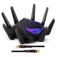 Roteador Wifi Asus 16000Mbps Quad Band Wifi 6e VPN Cabo Preto