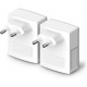 Kit 2 Adaptador Powerline 600Mbps TP Link Branco e Cinza