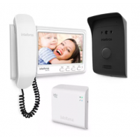 Video Porteiro Tela 7 Interfone Intelbras Wifi Branco e Preto