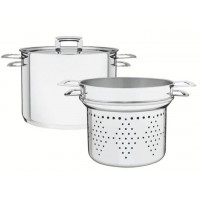 Jogo de Panelas Tramontina 2 Peças Inox Caldeirao e Cozipasta 20cm
