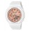 Relogio Feminino Digital Analogico 46mm Casio 31 Fusos Horarios Fundo Rose