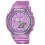 Relogio Feminino Digital Analogico 46mm Casio 31 Fusos Horarios Transparente