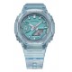 Relogio Feminino Digital Analogico 46mm Casio 31 Fusos Horarios Transparente