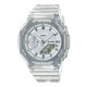 Relogio Feminino Digital Analogico 46mm Casio 31 Fusos Horarios Transparente