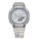 Relogio Feminino Digital Analogico 46mm Casio 31 Fusos Horarios Transparente