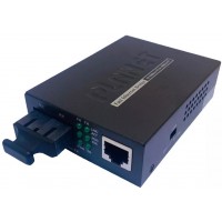 Conversor de Midia Planet 100Mbps Multimodo 2KM Preto