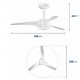 Ventilador de Teto 103cm Mondial 140W 3 Pas Branco