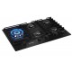 Fogao Cooktop 5 Bocas Mueller Aluminio 77cm Grade Dupla Inox Bivolt