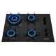 Fogao Cooktop 4 Bocas Mueller Tripla Chama Superautomatico Preto Bivolt