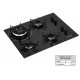 Fogao Cooktop 4 Bocas Mueller Tripla Chama Superautomatico Preto Bivolt