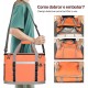 Cooler Bolsa Termica 48L Acampamento Abertura Superior Dobravel Vermelha