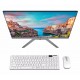 Computador All In One Quad Core 8GB Ram Tela 21.5 Pol Bluetooth Wifi 500GB HD Branco