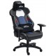 Cadeira Gamer Reclinavel Ninja 4D Giratoria Apoio Braços Lombar Azul Preto