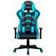 Cadeira Gamer Reclinavel MaxRacer Giratoria Apoio Braços Lombar Azul e Preto