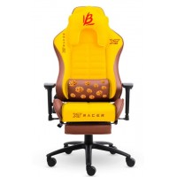 Cadeira Gamer XT Racer Giratoria Apoio Pernas Bra&ccedil;os Amarela
