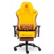 Cadeira Gamer XT Racer Giratoria Apoio Pernas Braços Amarela