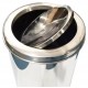 Lixeira de Piso 8L Circular Tampa Basculante Inox