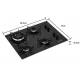 Fogao Cooktop 4 Bocas Mueller Tripla Chama Automatico Preto Bivolt